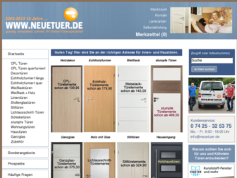 neuetuer.de website preview