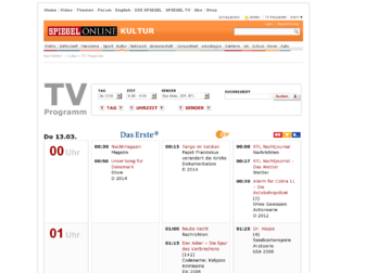 tvprogramm.spiegel.de website preview