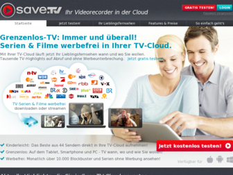 save.tv website preview