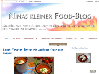ninas-kleiner-food-blog.blogspot.com website preview