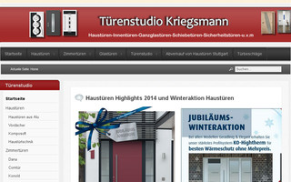 tuerenstudio-kriegsmann.de website preview