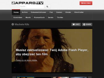 zapparo.tv website preview