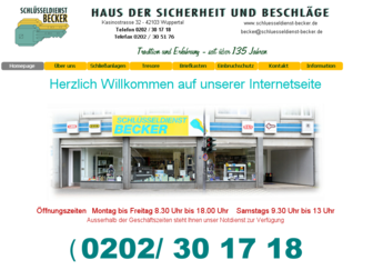 schluessel-becker.de website preview