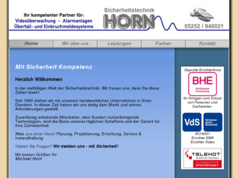 sicherheitstechnik-horn.de website preview