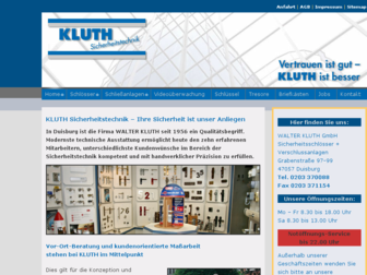 kluth-sicherheitstechnik.de website preview