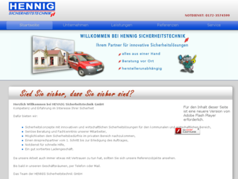 hennig-sicherheitstechnik.de website preview
