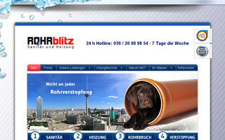 rohrblitz-berlin.de website preview