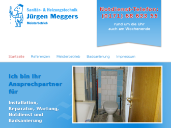 meggers-sanitaer-heizung.de website preview