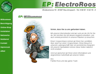 elektriker-roos.de website preview