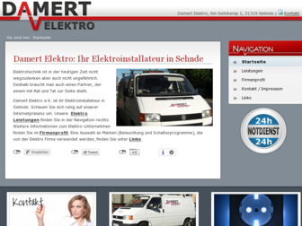 damert-elektro.de website preview