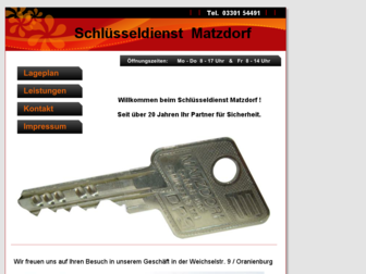 schluessel-matzdorf.de website preview