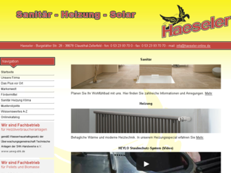 haeseler-online.de website preview