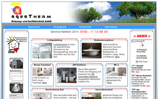 aquatherm-online.de website preview