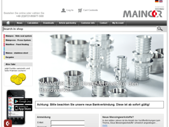 shop.maincor.de website preview