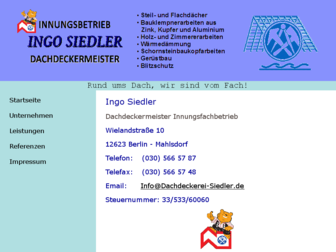 dachdeckerei-siedler.de website preview