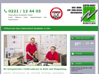 elektrodienst-bergfelder.de website preview