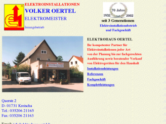 elektrohaus-oertel.de website preview