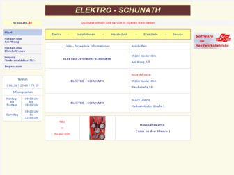 schunath.de website preview