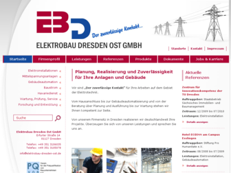 elektrobau-dresden-ost.de website preview
