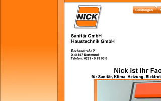 nick-dortmund.de website preview