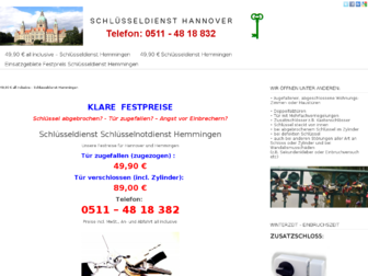 hemmingen-schluesseldienst.de website preview