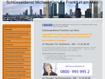 schluesseldienst-frankfurt-klein.de website preview