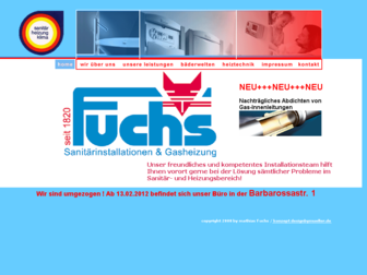 fuchs-sanitaer-kl.de website preview