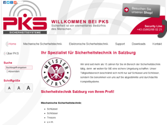 pks-sicherheitssysteme.at website preview
