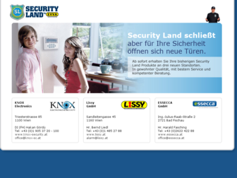 securityland.at website preview