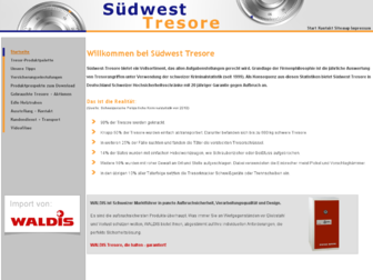 suedwest-tresore.de website preview