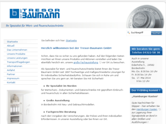 tresor-baumann.de website preview