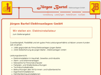 bartel-elektroanlagen.de website preview