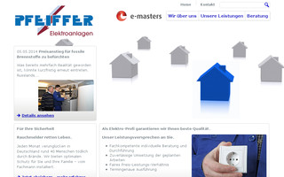 pfeiffer-elektroanlagen.de website preview