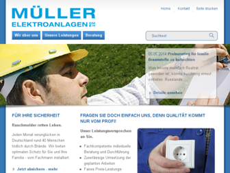 mueller-elektroanlagen.de website preview