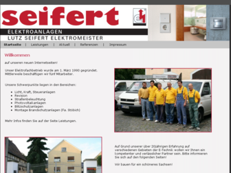 seifert-elektroanlagen.de website preview