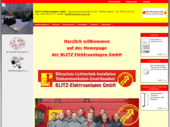 blitz-elektroanlagen.de website preview