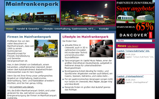 mainfrankenpark.de website preview