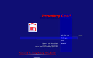 wartenberg-gmbh.de website preview