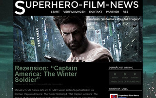 superhero-film-news.de website preview