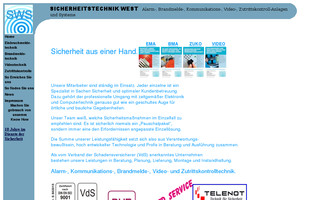 sicherheitstechnik-west.de website preview