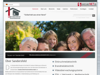 sandersfeld.de website preview