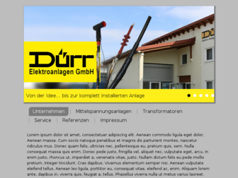 duerr-elektroanlagen.de website preview