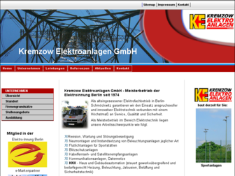 kremzow-elektro.de website preview