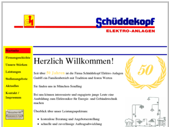schueddekopf-elektroanlagen.de website preview