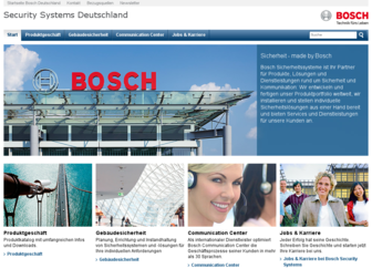 boschsecurity.com website preview