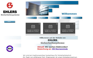 ehlers-sicherheitssysteme.de website preview