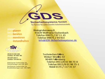 gds-sicherheitssysteme.de website preview