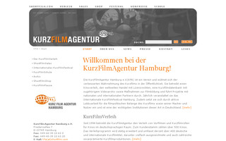 agentur.shortfilm.com website preview