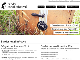 buender-kurzfilmfestival.de website preview