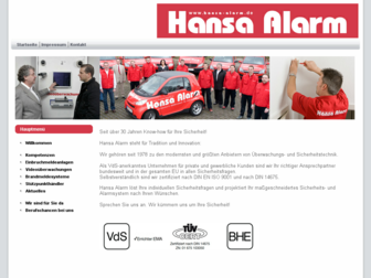 hansa-alarm.de website preview